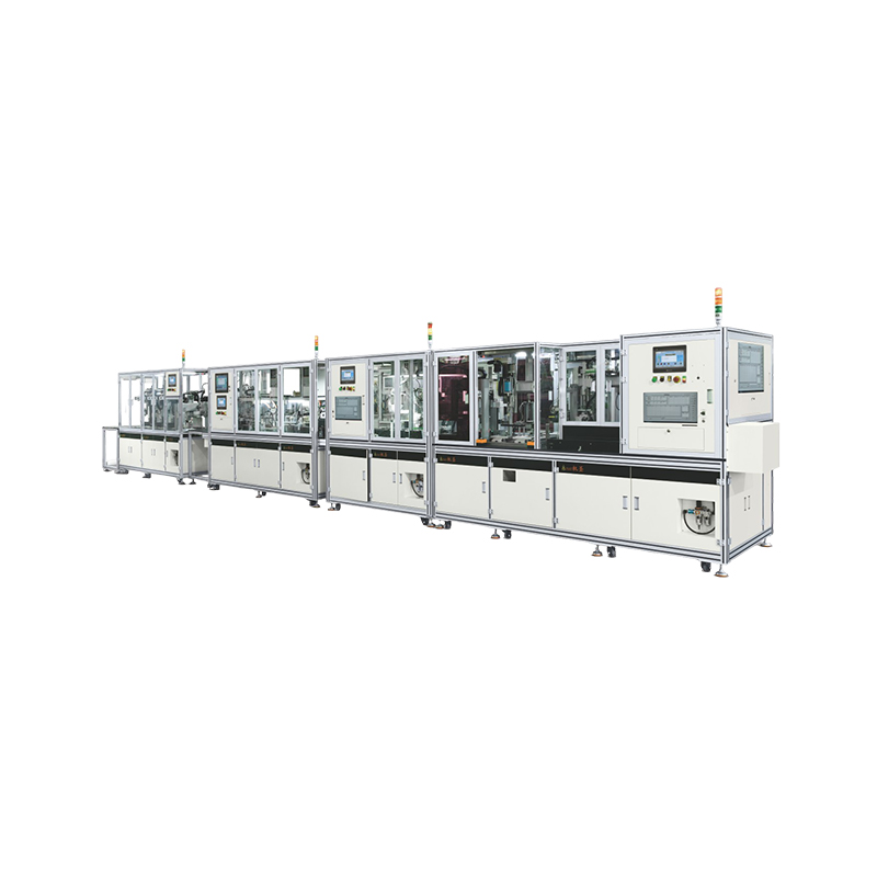 How does a fully automated lithium battery pack assembly line ensure temperature uniformity during the hot pressing process?